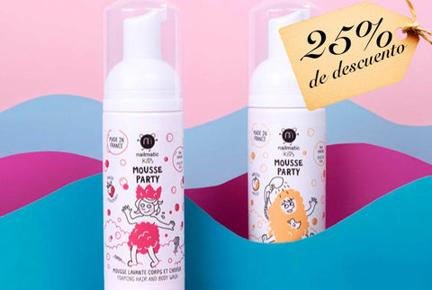 Nailmatic Kids: Mousse Party - Varios Colores (Mousse de ducha para cuerpo y cabello)