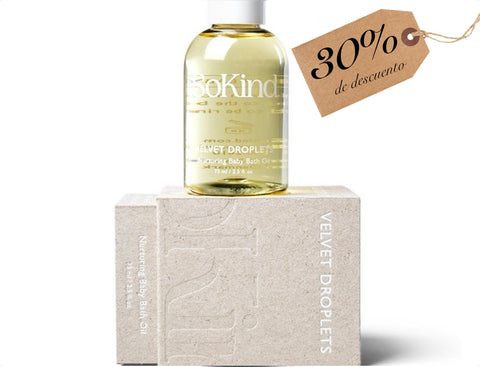 SoKind: Velvet Droplets Nurturing Baby Bath Oil (Aceite de baño para bebés)