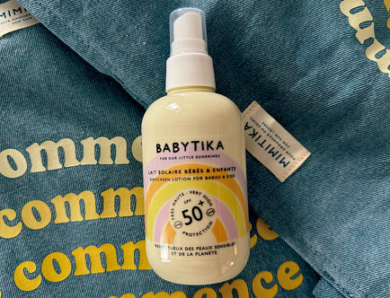 Mimitika: Babytika Spray Protecteur Corps SPF50 (Spray Corporal SPF50 para bebés y niños)