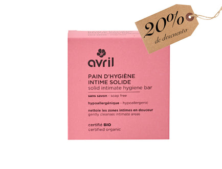 Avril: Solid intimate hygiene bar (Jabón sólido íntimo)