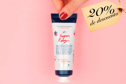 Kerzon: Lotion Magique Hydratante - Super Rouge (Crema de manos aroma cereza y frambuesa)