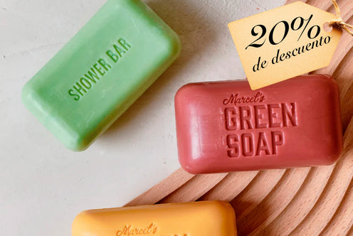 Marcel's Green Soap: Body Bar - varios aromas (Pastilla de jabón corporal)