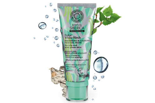 Natura Siberica: Polar White Birch Face Gel Mask (Mascarilla calmante)