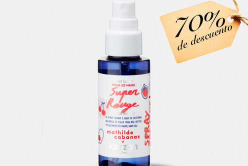 Kerzon: Spray higienizante para manos - Super Rouge (Cereza y frambuesa)